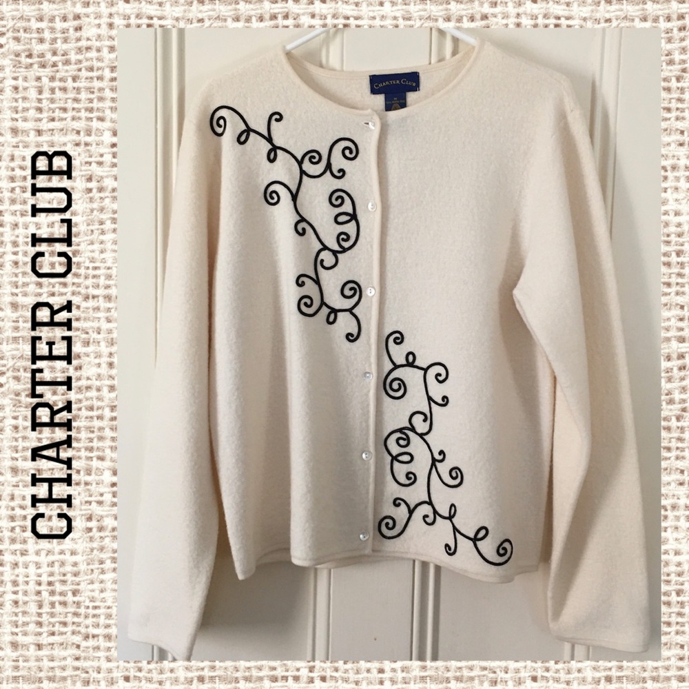 Charter Club Button Down Sweater/Jacket